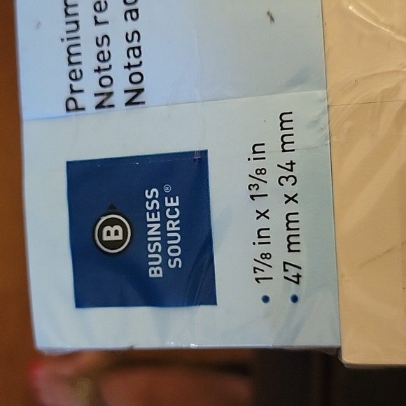 Business Source 16500 adhesive sticky notes 1.5"x2" 100 12 pack assorted pastel - Picture 3 of 8